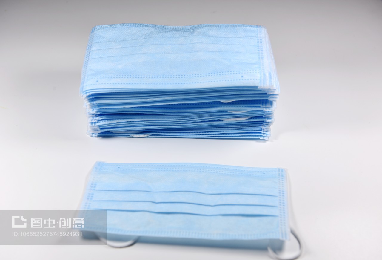 醫(yī)生用藍(lán)色一次性防病毒口罩 關(guān)鍵醫(yī)療防護(hù)用品